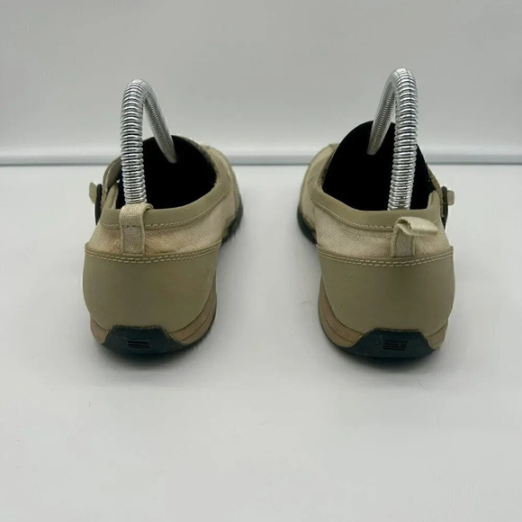 Lands' End Comfort Shoes Women 6 Wide Mary Jane Rubber Grip Sole Beige Tan - Picture 5 of 7